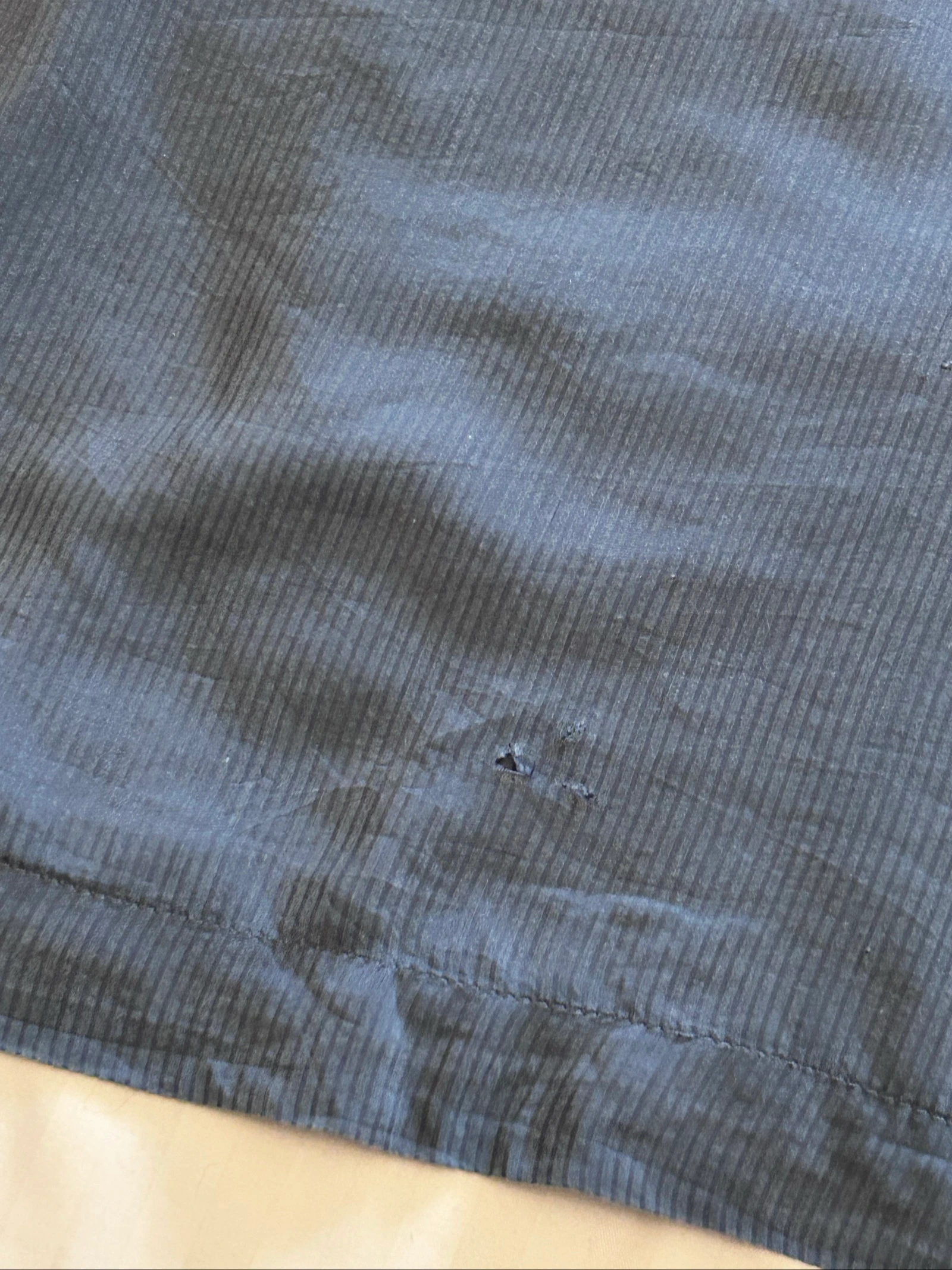 Chemisier à manches longues Trucco à petits rayures tons bleus taille 44 – photo 6
